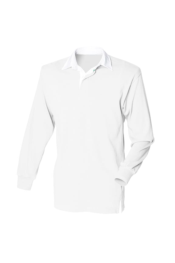 Front Row Long Sleeve Classic Rugby Polo Shirt