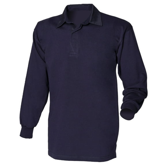 Front Row Long Sleeve Classic Rugby Polo Shirt