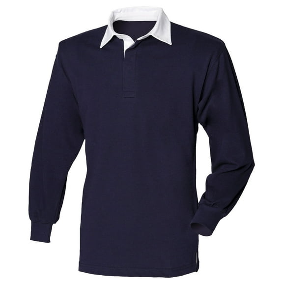 Front Row Long Sleeve Classic Rugby Polo Shirt