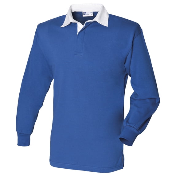 Front Row Long Sleeve Classic Rugby Polo Shirt