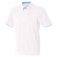 thumbnail image 1 of Front Row Mens Contrast Pique Polo Shirt, 1 of 2