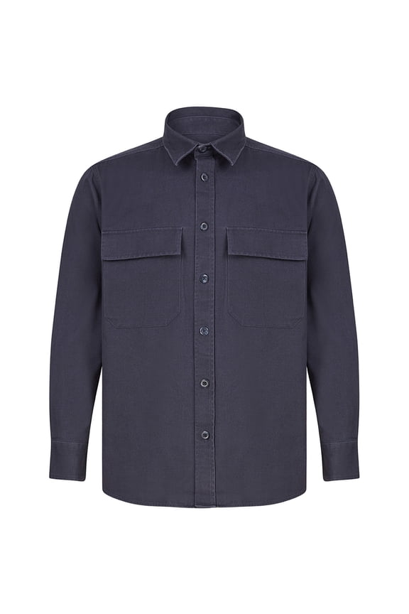 Front Row Mens Cotton Drill Overshirt