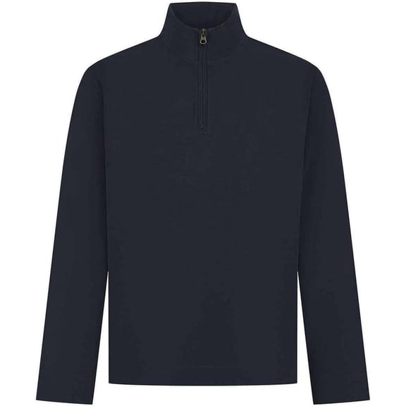 Front Row Mens Pique Quarter Zip Sweatshirt