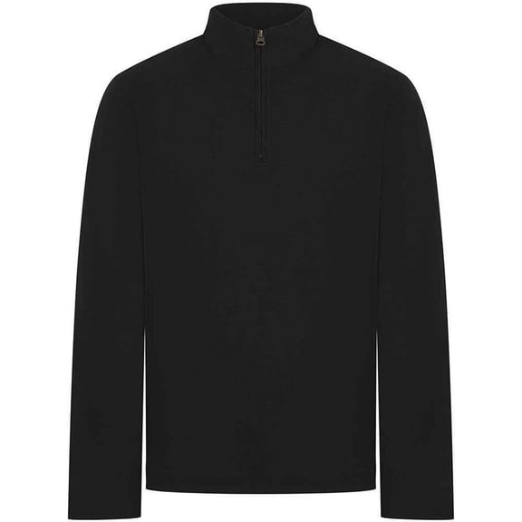 Front Row Mens Pique Quarter Zip Sweatshirt