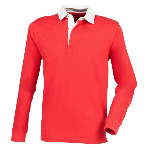 Front Row Mens Premium Long Sleeve Rugby Shirt/Top