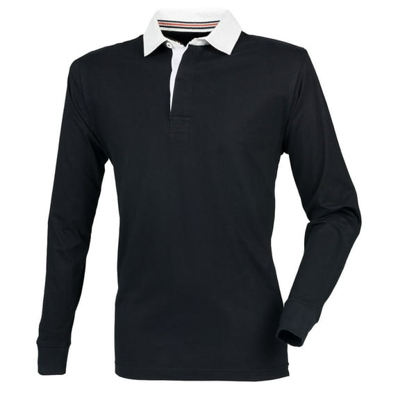 Front Row Mens Premium Long Sleeve Rugby Shirt/Top