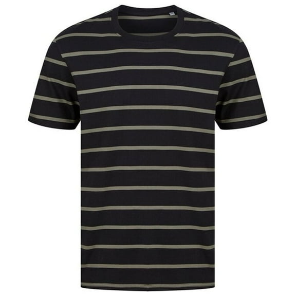 Front Row Mens Striped T-Shirt