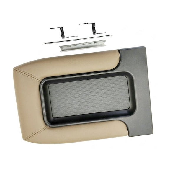 Front Row Split Bench-Seat Console Lid - Beige / Tan - Compatible with 2001 - 2006 Chevy Silverado 1500 2002 2003 2004 2005