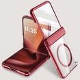 thumbnail image 1 of Front Screen Protector for Motorola Ultra 2025/Razr 60 Ultra Compatible with transparent cases Features hinge protection layer Anti-yellowing PC material backplate, 1 of 5