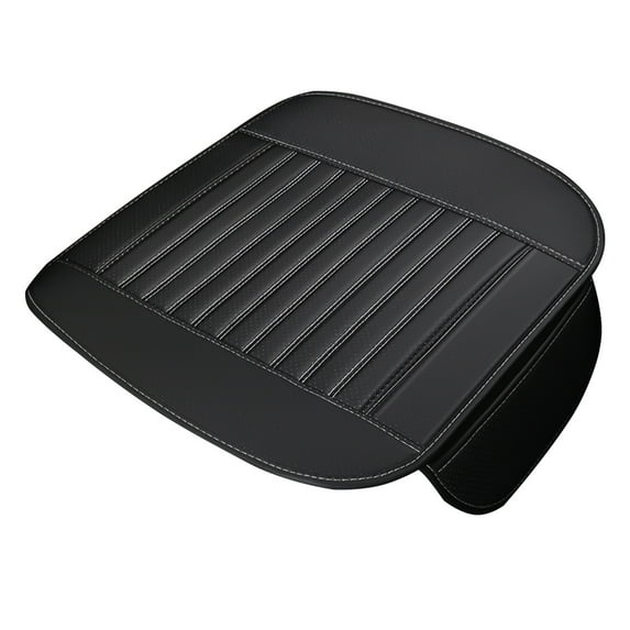 Front Seat Car Cushion with AirFlow Leather, Universal 52x51cm Non-Slip Driver Pad, 4-Season Backless Cushion for Sedan/SUV/Truck