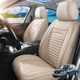thumbnail image 1 of Front Seat Covers Fit for Suzuki SX4 2006-2014,Breathable Faux Leather Front Car Seat Covers,Waterproof Anti-Slip Wear-Resistant & Easy to Clean Automotive Seat Covers (Beige, Front Seat), 1 of 5