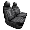 thumbnail image 1 of Front Seat Covers Fit for Buick Lucerne 2006-2011 Comfort Faux Leather Automotive Seat Covers No-Slip Seat Cover Accessories Grey,Front Set(2 Seats), 1 of 11
