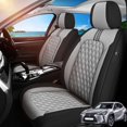 thumbnail image 1 of Front Seat Covers Fit for Lexus UX200 2019-2026, Premium Faux Leather Waterproof Breathable Anti‑Slip Seat Protectors, Black&Gray, 1 of 7