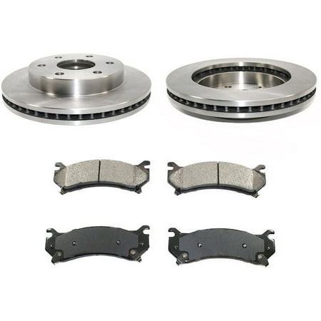 Front Semi-Metallic Brake Pad and Rotor Kit - Compatible with 2000 - 2006 Chevy Tahoe 2001 2002 2003 2004 2005