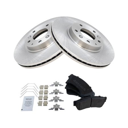 Front Semi Metallic Brake Pad and Rotor Kit - Compatible with 2006 - 2012 Ford Fusion 2007 2008 2009 2010 2011