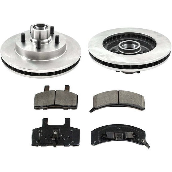 Front Semi Metallic Brake Pads and Rotor Kit - Compatible with 1988 - 1994 Chevy C1500 1989 1990 1991 1992 1993