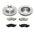 thumbnail image 1 of Front Semi Metallic Brake Pads and Rotor Kit - Compatible with 1990 - 1999 Jeep Cherokee 4WD 1991 1992 1993 1994 1995 1996 1997 1998, 1 of 2