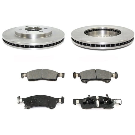 Front Semi Metallic Brake Pads and Rotor Kit - Compatible with 2003 - 2006 Ford Expedition 2004 2005