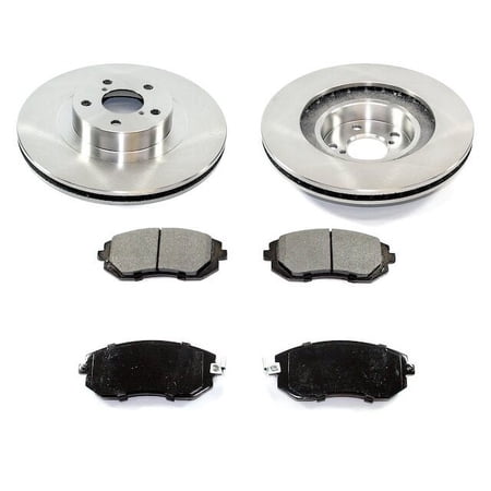 Front Semi Metallic Brake Pads and Rotor Kit - Compatible with 2003 - 2008 Subaru Forester 2004 2005 2006 2007