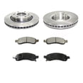 thumbnail image 1 of Front Semi Metallic Brake Pads and Rotor Kit - Compatible with 2006 - 2009 GMC Envoy 4.2L 6-Cylinder 2007 2008, 1 of 2