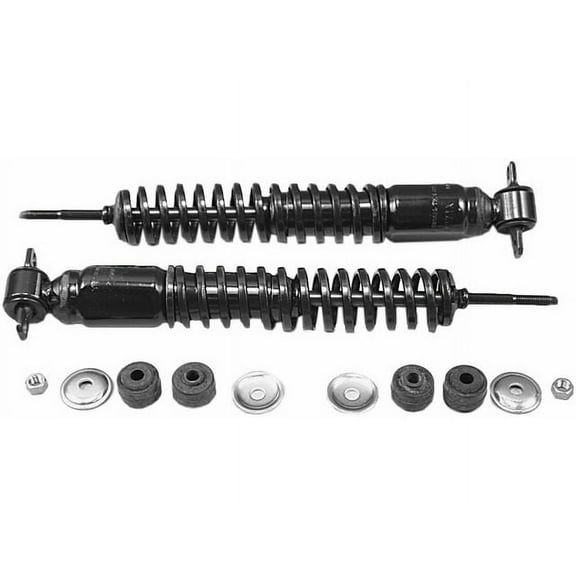 Front Shock Absorber and Coil Spring Assembly - Compatible with 1965 - 1985 Chevy Impala 1966 1967 1968 1969 1970 1971 1972 1973 1974 1975 1976 1977 1978 1979 1980 1981 1982 1983 1984