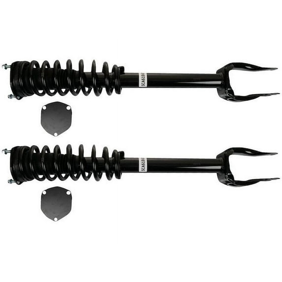 Front Shock Absorber and Coil Spring Assembly Set 2 Piece - Compatible with 2012 - 2014 Mercedes-Benz ML550 2013