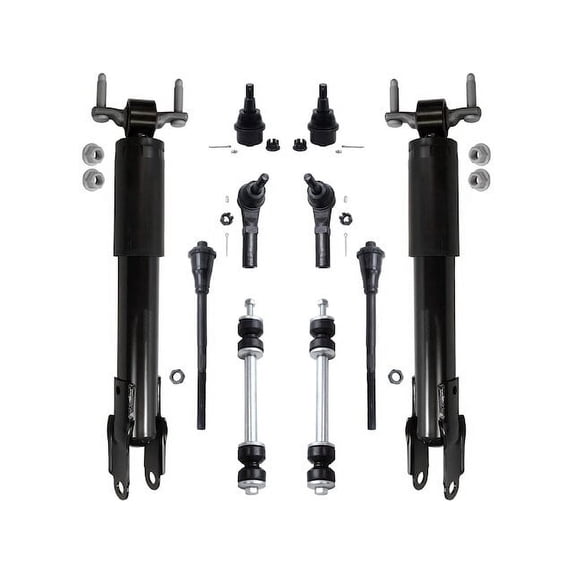 Front Shock Ball Joint Tie Rod End Kit - Compatible with 2011 - 2019 Chevy Silverado 2500 HD 2012 2013 2014 2015 2016 2017 2018