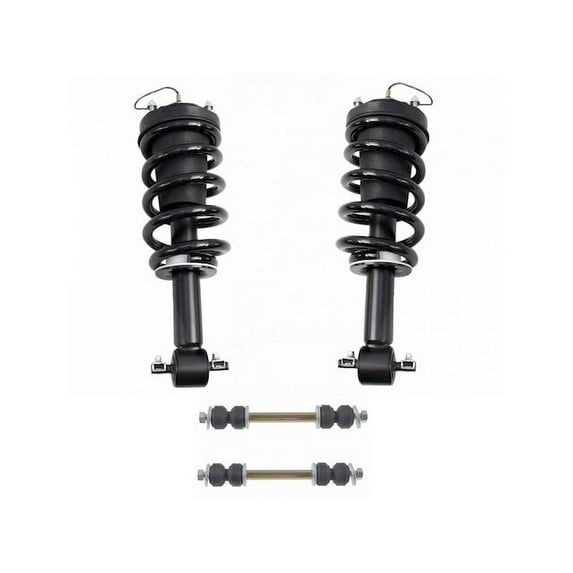 Front Shock Coil Spring Sway Bar Link Kit 4 Piece - Compatible with 2015 - 2020 Cadillac Escalade 2016 2017 2018 2019