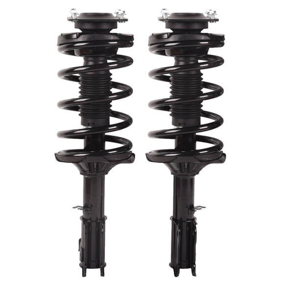 Front Shock Struts and Spring Assembly - Quick Install with Mounting Hardware-Pair Front Shock Struts + Coil Spring Assembly