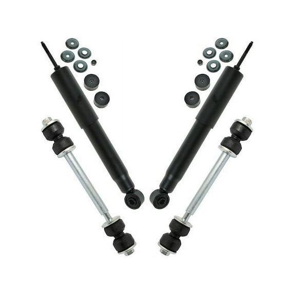 Front Shock and Sway Bar Link Kit 4 Piece - Compatible with 2001 - 2010 Chevy Silverado 2500 HD 2002 2003 2004 2005 2006 2007 2008 2009