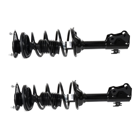 Front Side Shock Struts & Springs Assembly - Loaded Complete with 13.380-Inch Compressed Length - Universal Platform - 2-Piece Set with Powder Coat Finish