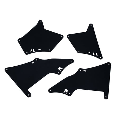 Front Sides Splash Guards MudFlaps Fender Liner Shield For 03-20 Toyota 4Runner