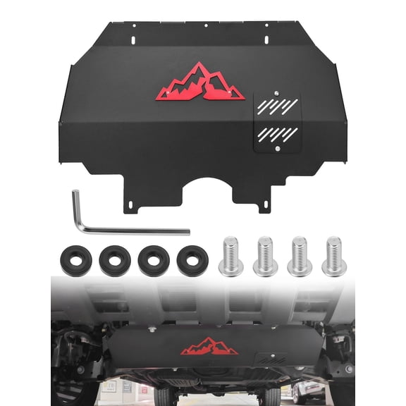Front Skid Plate Body Rack for 2024-2026 Toyota Tacoma 2WD 4WD , Under Guard Splash Shield Fits Gas Models Only Direct Fit Black