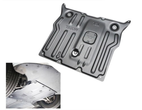 No Drill Tesla Skid Plate Installation Dermon Front Skid Plate With Sound Insulation For Tesla Model 3/Y (2017-2025) - Aluminum Underbody Guard Tesla Model 3 Model Y Front Skid Plate