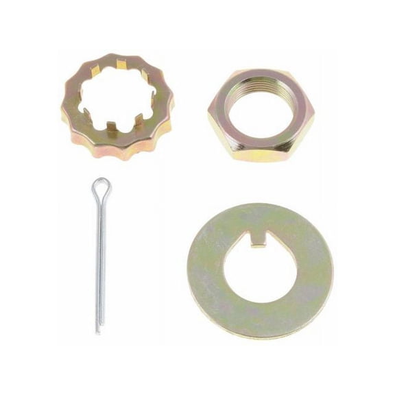 Front Spindle Lock Nut Kit - Compatible with 1987 - 1991 Ford LTD Crown Victoria 1988 1989 1990