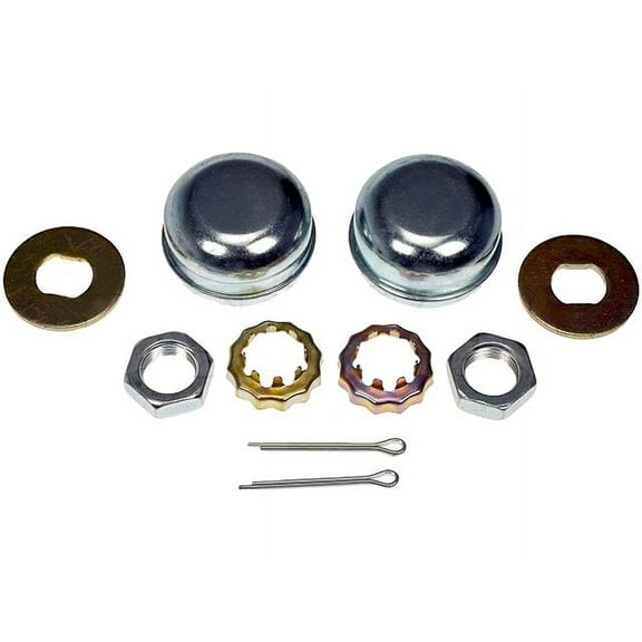 Front Spindle Lock Nut Kit - Compatible with 2004 Ford F-150 Heritage RWD - Dorman