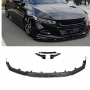 Front Spoiler For 2018 2019-2020 10th Gen Honda Accord YOFER Black