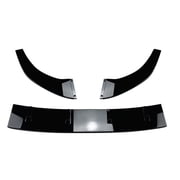 Front Spoiler Lip Splitter Kit For VW Golf 8 MK8 GTI Rline 2020-2023 Gloss Black