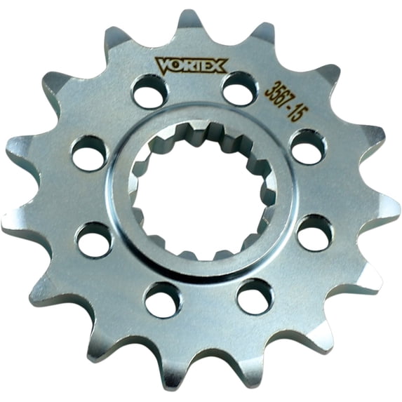Front Steel Sprocket (525 / 15T) (Silver) Compatible with 15-18 Yamaha YZF-R1
