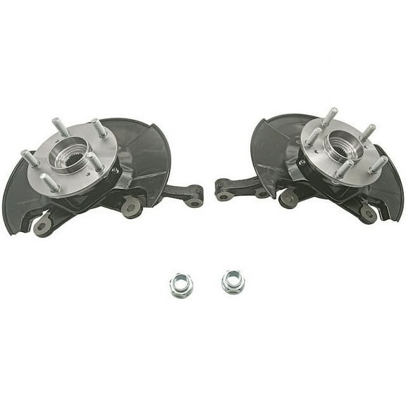 Front Steering Knuckle Kit - Compatible with 2006 - 2011 Honda Civic 2007 2008 2009 2010