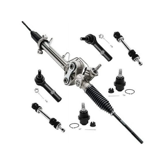 Front Steering Rack Ball Joint Sway Bar Link Kit - Compatible with 2007 - 2013 Chevy Silverado 1500 2008 2009 2010 2011 2012