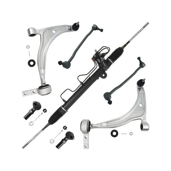 Front Steering Rack Control Arm Tie Rod Kit - Compatible with 2002 - 2006 Nissan Altima 2003 2004 2005