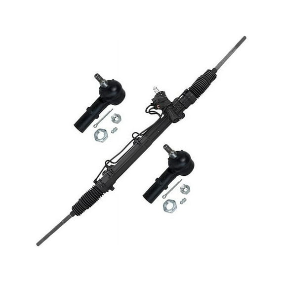 Front Steering Rack and Tie Rod End Kit - Compatible with 1997 - 2000 Ford Contour 1998 1999