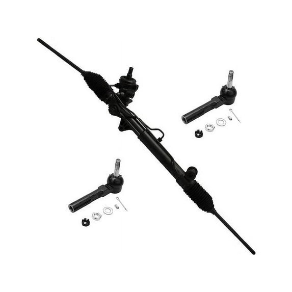 Front Steering Rack and Tie Rod End Kit - Compatible with 2005 - 2006 Buick Terraza