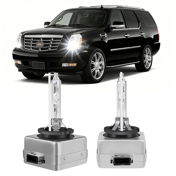 Front Stock HID Headlight Bulbs for Cadillac Escalade 2007-2014 Hi-Low Beam, Pack Of 2