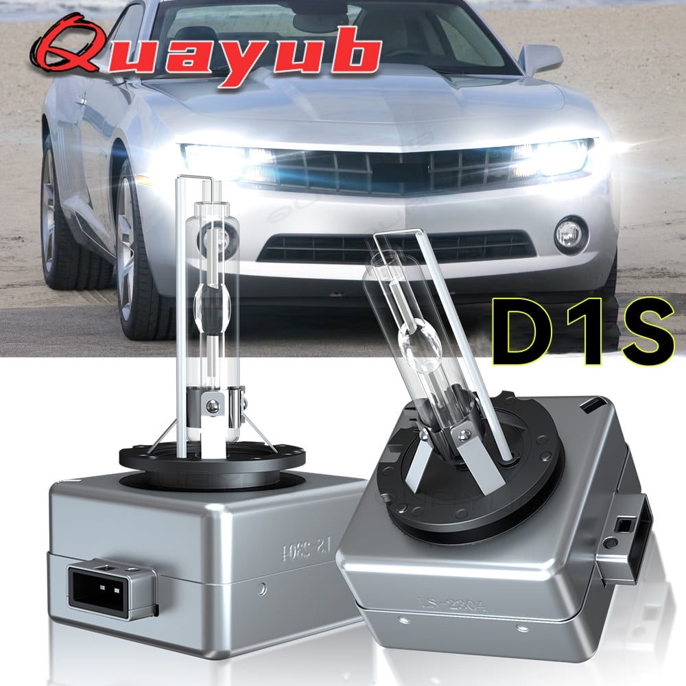 Quayub Xenon HID Headlight Bulbs for Chevy Camaro 2010-2013 Low & High Beam Set, 2 Pack