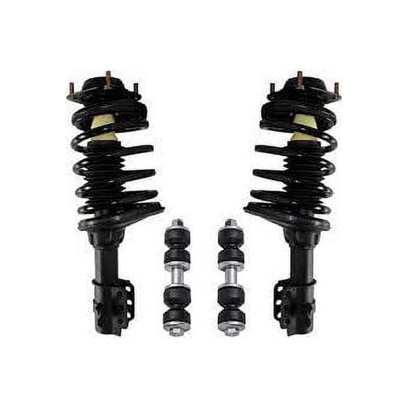 Front Strut Assembly and Sway Bar Link Kit - Compatible with 1997 - 1999 Mercury Tracer Sedan 1998