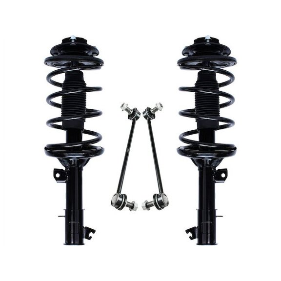 Front Strut Assembly and Sway Bar Link Kit - Compatible with 2001 - 2006 Hyundai Santa Fe 2002 2003 2004 2005
