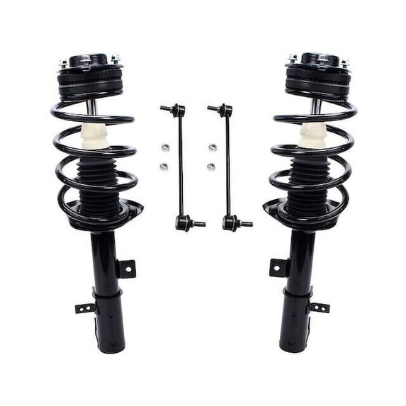 Front Strut Assembly and Sway Bar Link Kit - Compatible with 2007 - 2010 Chrysler Sebring Sedan 2008 2009