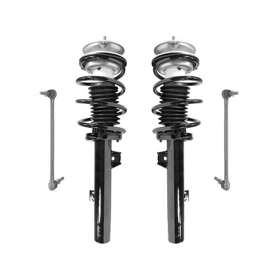 Front Strut Assembly and Sway Bar Link Kit - Compatible with 2011 - 2013 BMW 335is 2012